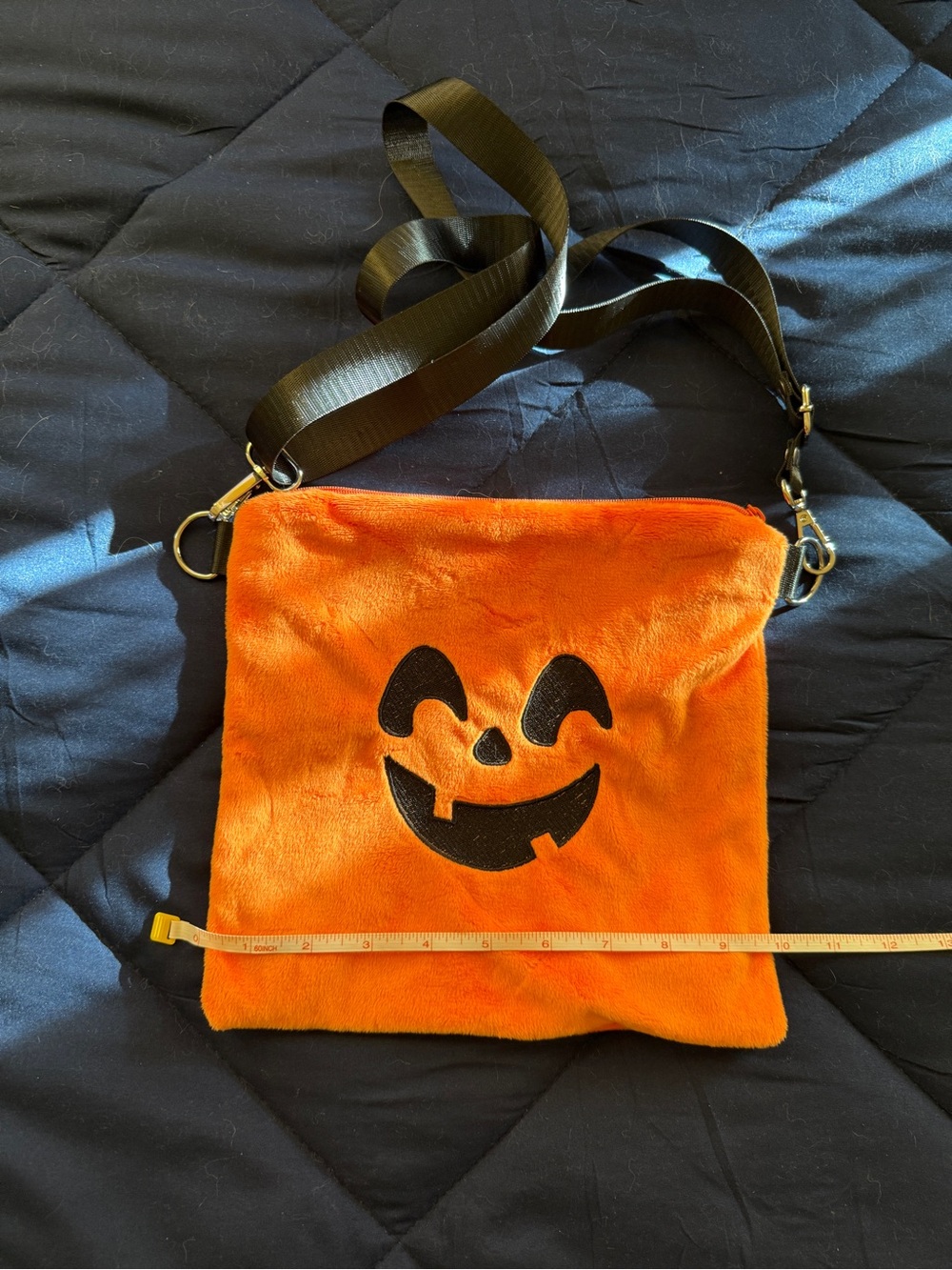 Orange Halloween Plush Crossbody Bag w Jack-O'-Lantern Face Boo Bucket McDonalds